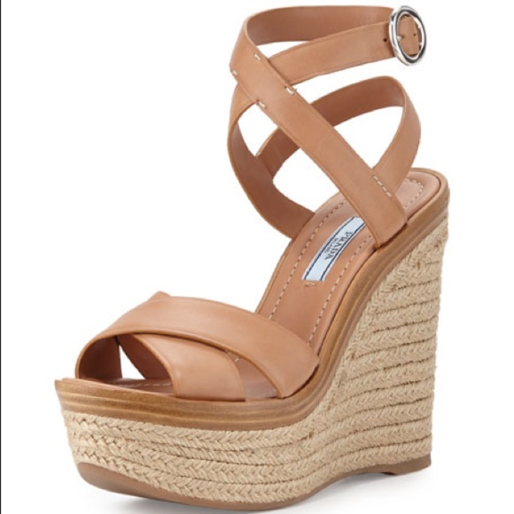 Prada wedges - naturale